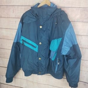 Vintage Nils Skiwear Striped Ski Jacket Coat